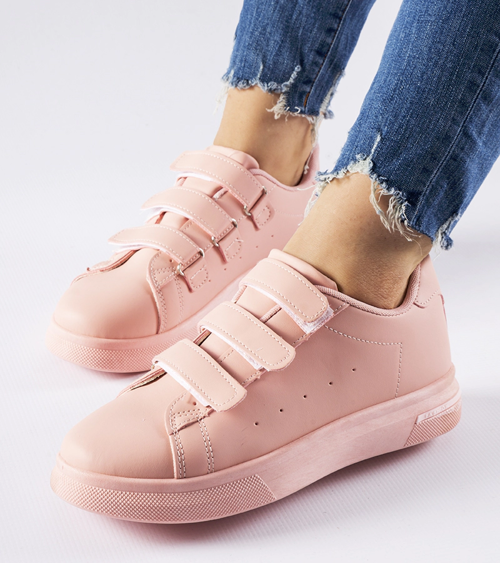 Rózsaszín Paré tépőzáras sneakerek